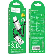 Дата кабель Hoco X117 Star USB to Type-C 3A (1m) – Черный