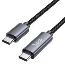 Дата кабель Hoco X112 Favor with display Type-C to Type-C 60W (1m) – Черный