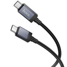 Дата кабель Hoco X118 Generous with display Type-C to Type-C 60W (1m) – Черный