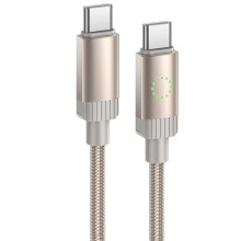 Дата кабель Hoco X117 Star Type-C to Type-C 60W (1m) – Золотий