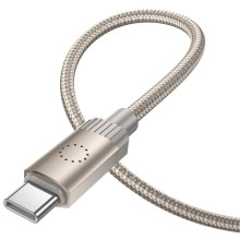 Дата кабель Hoco X117 Star Type-C to Type-C 60W (1m) – Золотий