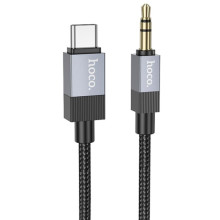 Аудио кабель Aux Hoco UPA32B Clever digital (Type-C to AUX 3.5mm) (1m)