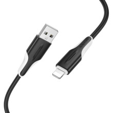 Дата кабель Borofone BX119 New USB to Lightning 2.4A (1m) – Черный