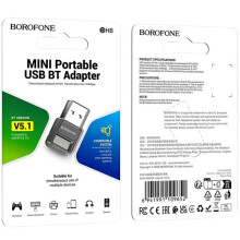 Bluetooth адаптер Borofone DH8 USB – Чорний