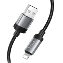 Дата кабель Hoco X117 Star USB to Lightning 2.4A (1m) – Черный
