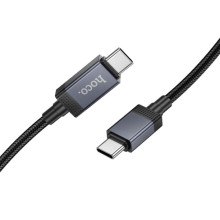 Дата кабель Hoco X118 Generous with display Type-C to Type-C 60W (1m) – Черный