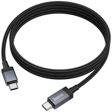 Дата кабель Hoco X118 Generous with display Type-C to Type-C 60W (1m) – Черный