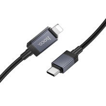 Дата кабель Hoco X118 Generous with display Type-C to Lightning 27W (1m) – Черный