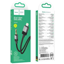 Аудио кабель Aux Hoco UPA32B Clever digital (Type-C to AUX 3.5mm) (1m) – Черный