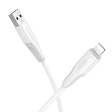 Дата кабель Borofone BX119 New USB to Lightning 2.4A (1m) – Белый