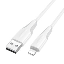 Дата кабель Borofone BX119 New USB to Lightning 2.4A (1m) – Белый