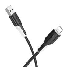 Дата кабель Borofone BX119 New USB to Lightning 2.4A (1m) – Черный