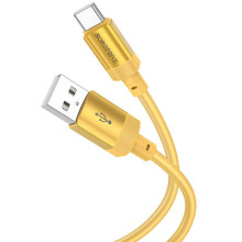 Дата кабель Borofone BX108 Start silicone USB to Type-C 3A (1m) – Золотой