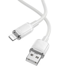 Дата кабель Borofone BU56 Succeed USB to Lightning 2.4A (1.2m) – Белый