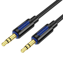 Аудио кабель Aux Borofone BL20 True sound silicone (1m) – Черный