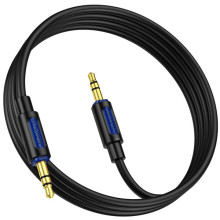 Аудио кабель Aux Borofone BL20 True sound silicone (1m) – Черный