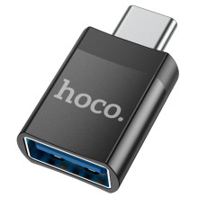 Переходник Hoco UA17 Type-C Male to USB Female USB3.0  – Черный