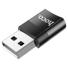 Перехідник Hoco UA17 USB Male to Type-C Female USB2.0 – Чорний