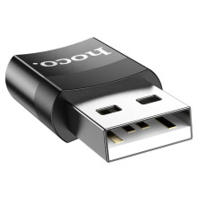 Перехідник Hoco UA17 USB Male to Type-C Female USB2.0 – Чорний