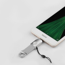 Переходник Hoco UA10 OTG USB to MicroUSB – Стальной