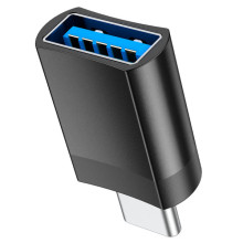 Переходник Hoco UA17 Type-C Male to USB Female USB3.0  – Черный