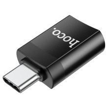 Переходник Hoco UA17 Type-C Male to USB Female USB3.0  – Черный