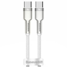 Дата кабель Baseus Cafule Series Metal Type-C to Type-C 100W (2m) (CATJK-D) – Білий