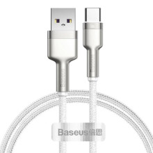 Дата кабель Baseus Cafule Metal Data USB to Type-C 66W (2m) (CAKF0002) – Белый