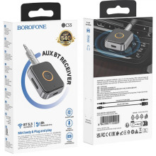 Bluetooth AUX аудио ресивер/трансмиттер Borofone BC55 Suave – Черный