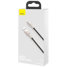 Дата кабель Baseus Cafule Series Metal USB to Lightning 2.4A (0.25m) (CALJK-0) – Чорний