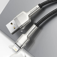 Дата кабель Baseus Cafule Series Metal USB to Lightning 2.4A (0.25m) (CALJK-0) – Чорний