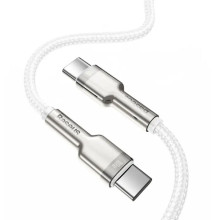 Дата кабель Baseus Cafule Series Metal Type-C to Type-C 100W (2m) (CATJK-D) – Белый