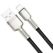 Дата кабель Baseus Cafule Series Metal USB to Lightning 2.4A (0.25m) (CALJK-0) – Черный