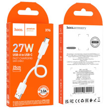 Дата кабель Hoco X96 Hyper USB to Type-C 27W (0.25m) – Білий