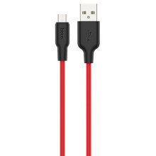 Дата кабель Hoco X21 Plus Silicone MicroUSB Cable (1m) – Черный