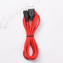 Дата кабель Hoco X21 Plus Silicone MicroUSB Cable (1m) – Черный