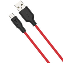 Дата кабель Hoco X21 Plus Silicone MicroUSB Cable (1m) – Черный