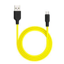Дата кабель Hoco X21 Plus Silicone MicroUSB Cable (1m) – Черный
