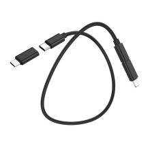 Дата кабель Hoco U86 "Treasure" 6in1 (0.28М) – Черный