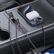 Переходник HUB Usams US-SJ649 60W Car Central Control Charging HUB For Tesla (3/Y) – Черный