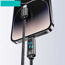 Дата кабель Usams US-SJ743 Meteor Ser. Type-C to Lightning 30W (1.2m) – Чорний