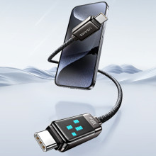 Дата кабель Usams US-SJ744 Meteor Ser. Type-C to Type-C 100W (1.2m) – Черный