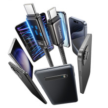 Дата кабель Usams US-SJ744 Meteor Ser. Type-C to Type-C 100W (1.2m) – Черный