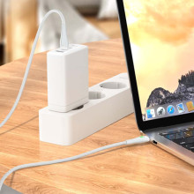 Дата кабель Borofone BX100 Advantage 60W Type-C to Type-C (1m) – Сірий