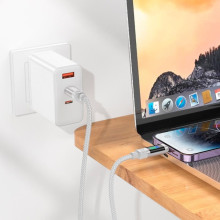 Дата кабель Hoco U126 Lantern 27W Type-C to Lightning (1.2m) – Серый