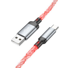 Дата кабель Hoco U112 Shine 2.4A USB to Type-C (1m) – Сірий
