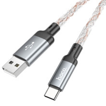 Дата кабель Hoco U112 Shine 2.4A USB to Type-C (1m) – Сірий
