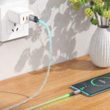 Дата кабель Hoco U112 Shine 2.4A USB to Type-C (1m) – Сірий