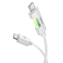 Дата кабель Hoco U123 Regent colorful 60W Type-C to Type-C (1.2m) – Сірий