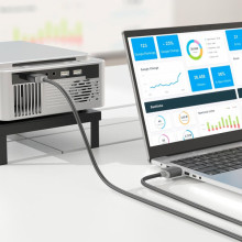 Дата кабель Hoco US08 HDTV 2.0 male to male 4K HD (3m) – Черный